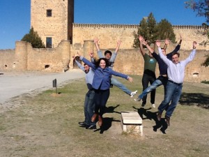 Desafío IPad Medieval en la explanada del Castillo de Pedraza