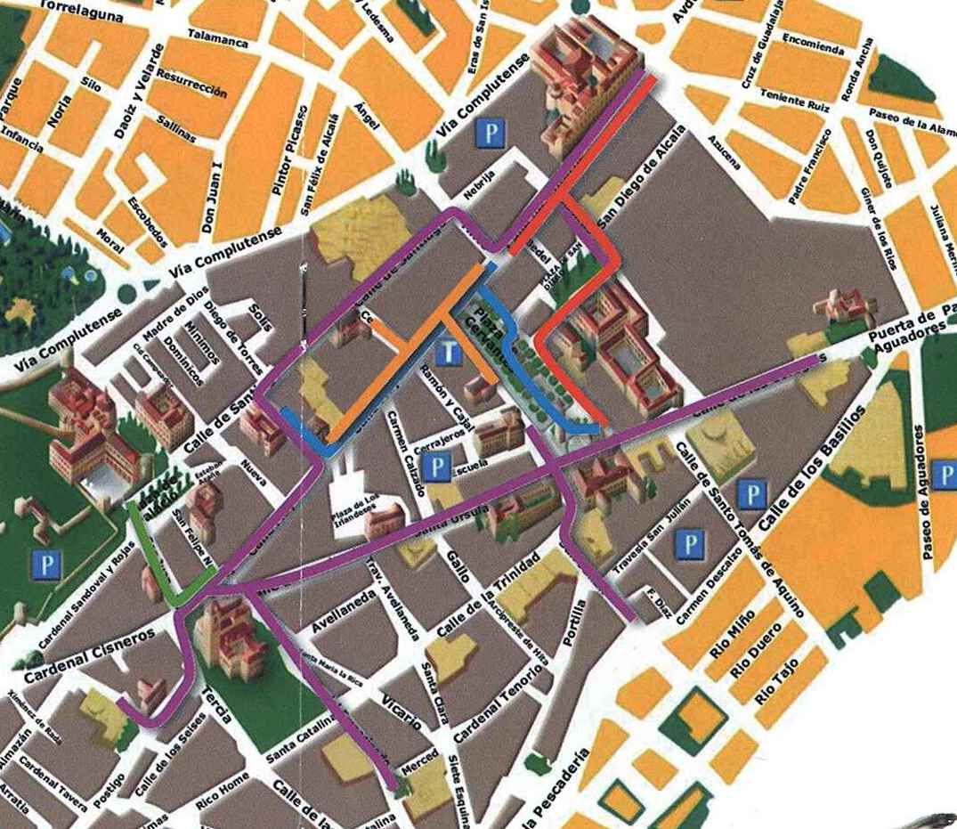 Mapa de Rutas Alcalá de Henares Gymkanas IPad