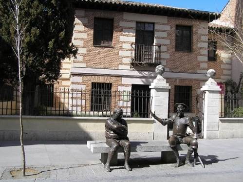 Don Quijote y Sancho en la Casa de Cervantes